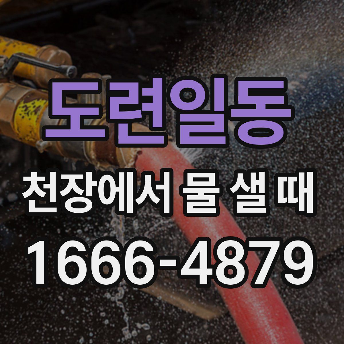 도련일동 천장에서 물 샐 때