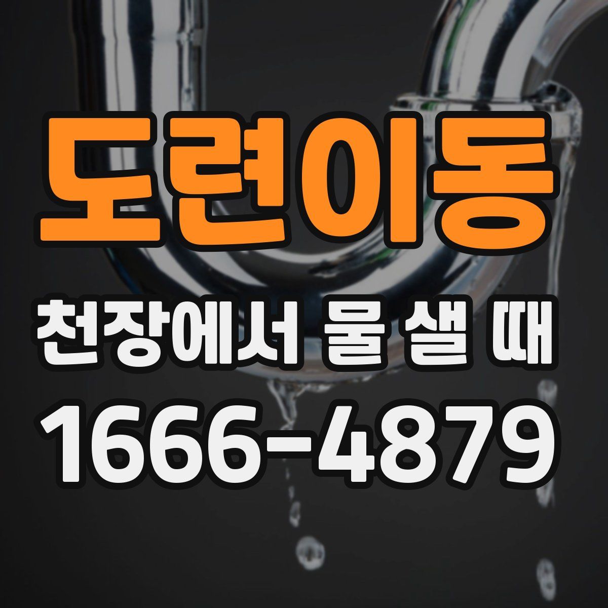 도련이동 천장에서 물 샐 때