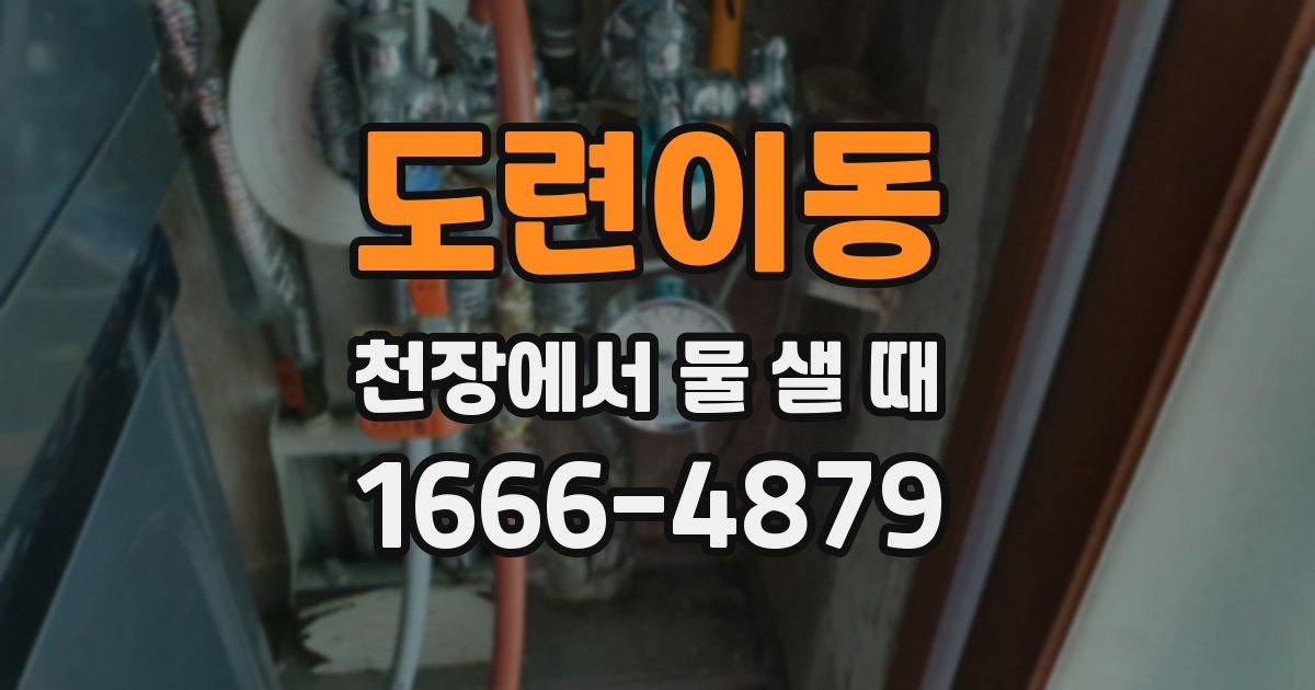 도련이동 천장에서 물 샐 때