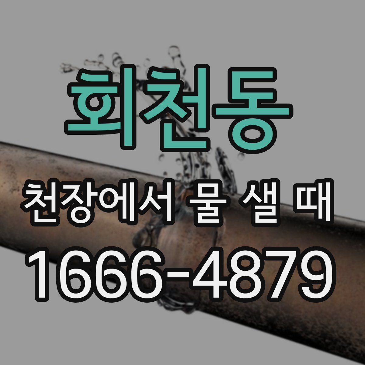 회천동 천장에서 물 샐 때