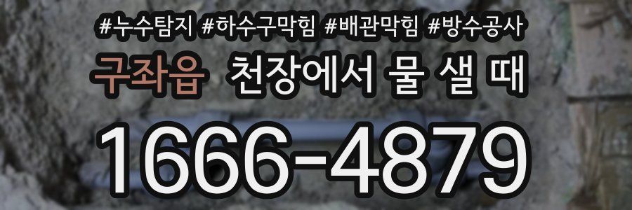 구좌읍 천장에서 물 샐 때