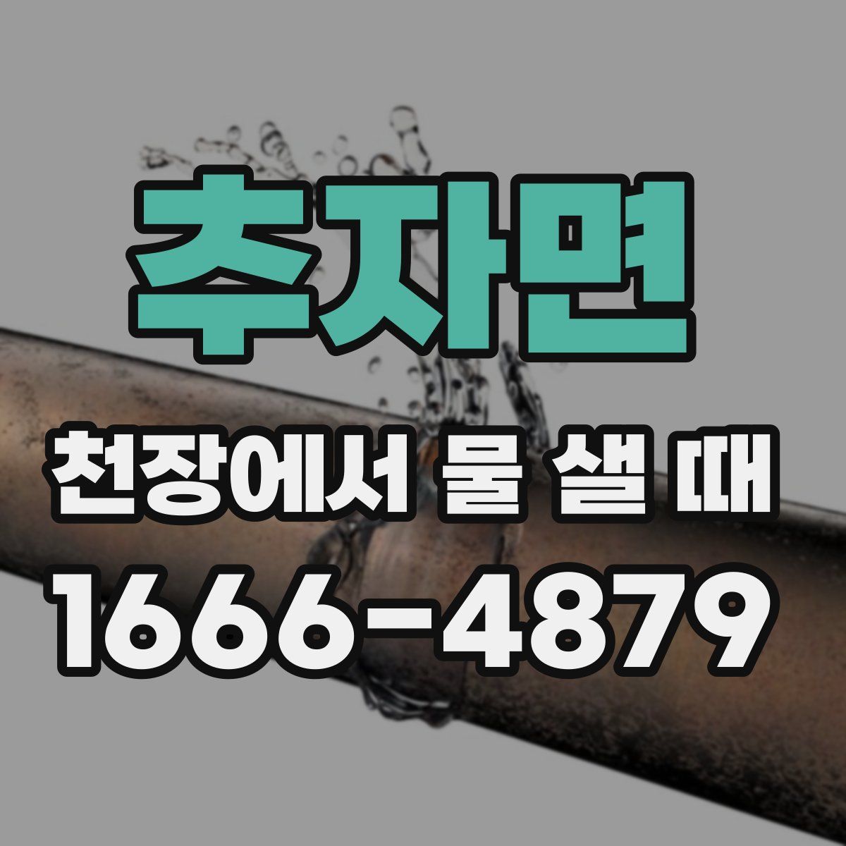 추자면 천장에서 물 샐 때