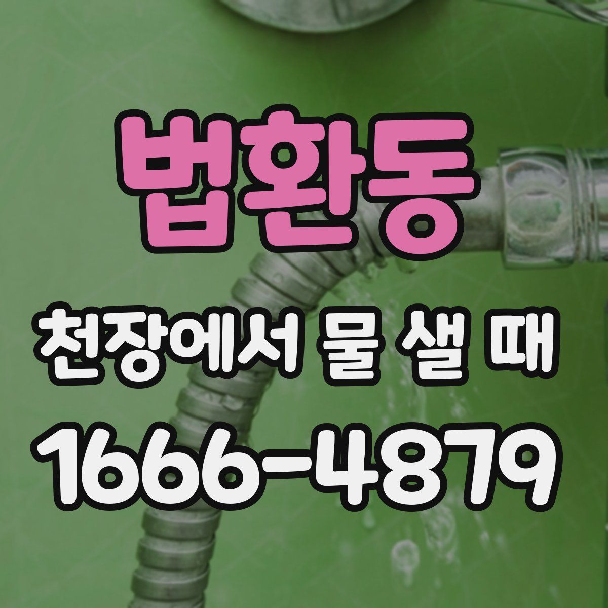 법환동 천장에서 물 샐 때