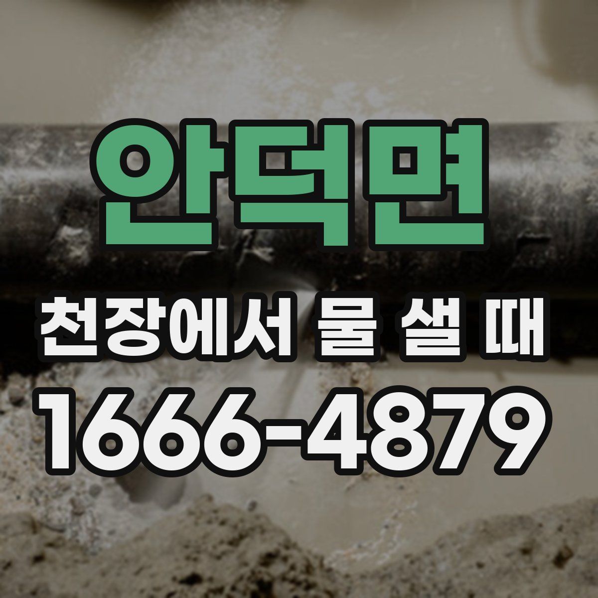 안덕면 천장에서 물 샐 때