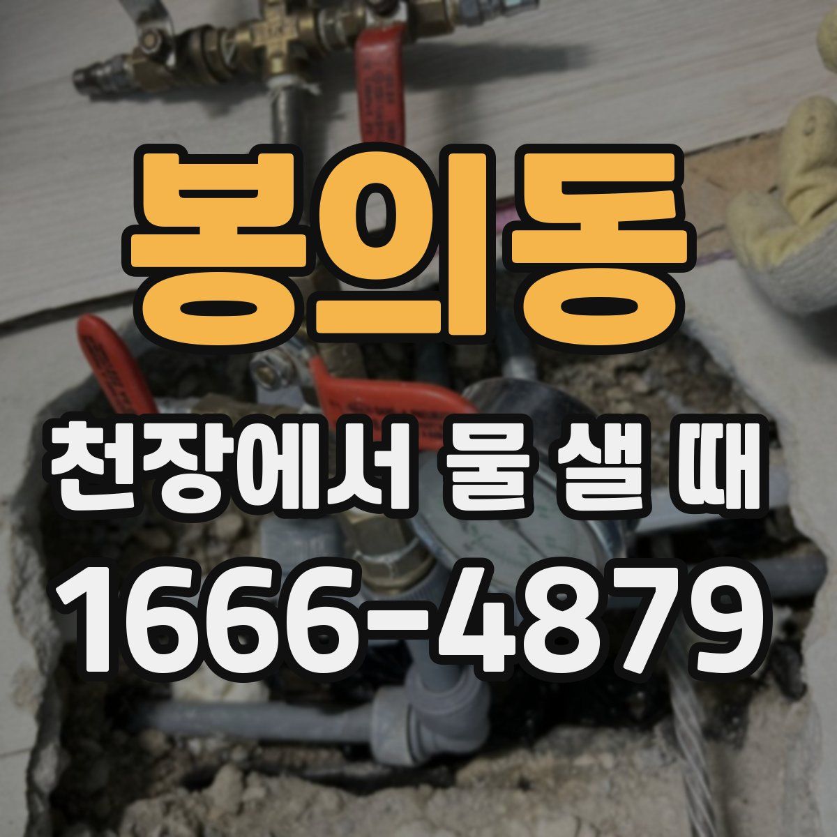 봉의동 천장에서 물 샐 때
