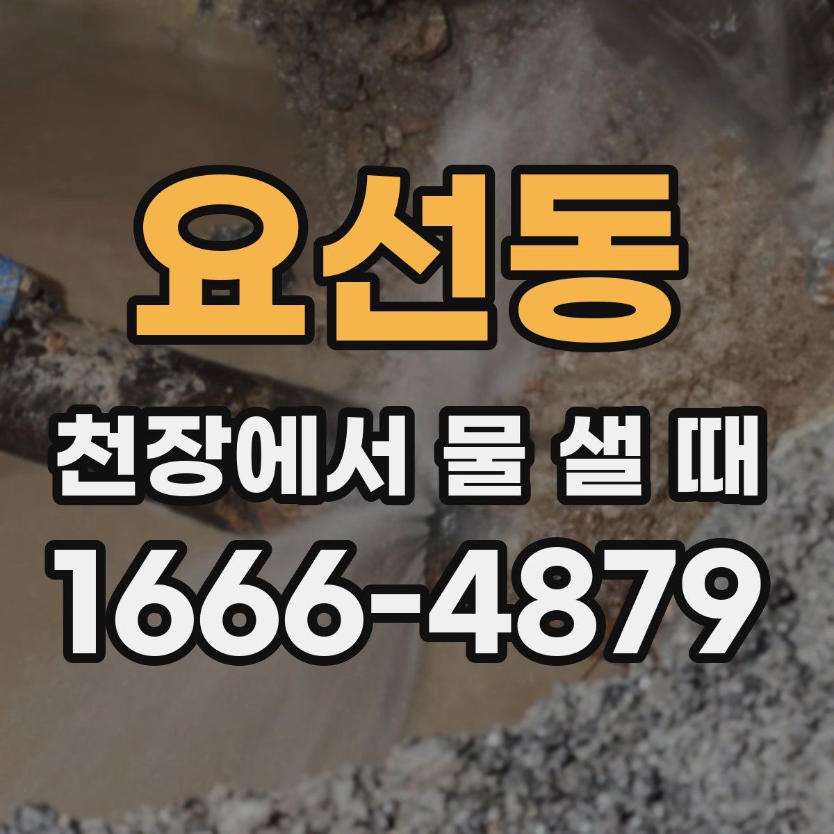 요선동 천장에서 물 샐 때