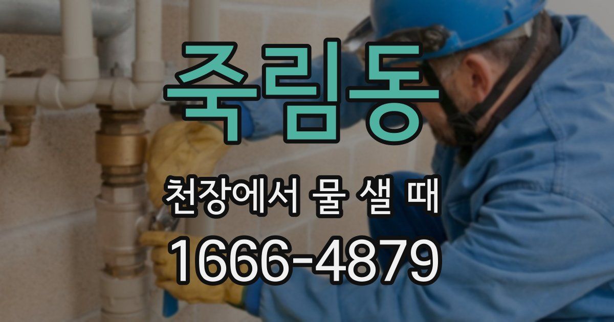 죽림동 천장에서 물 샐 때
