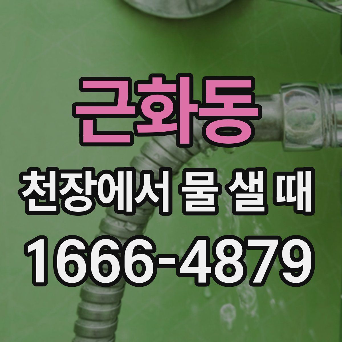 근화동 천장에서 물 샐 때