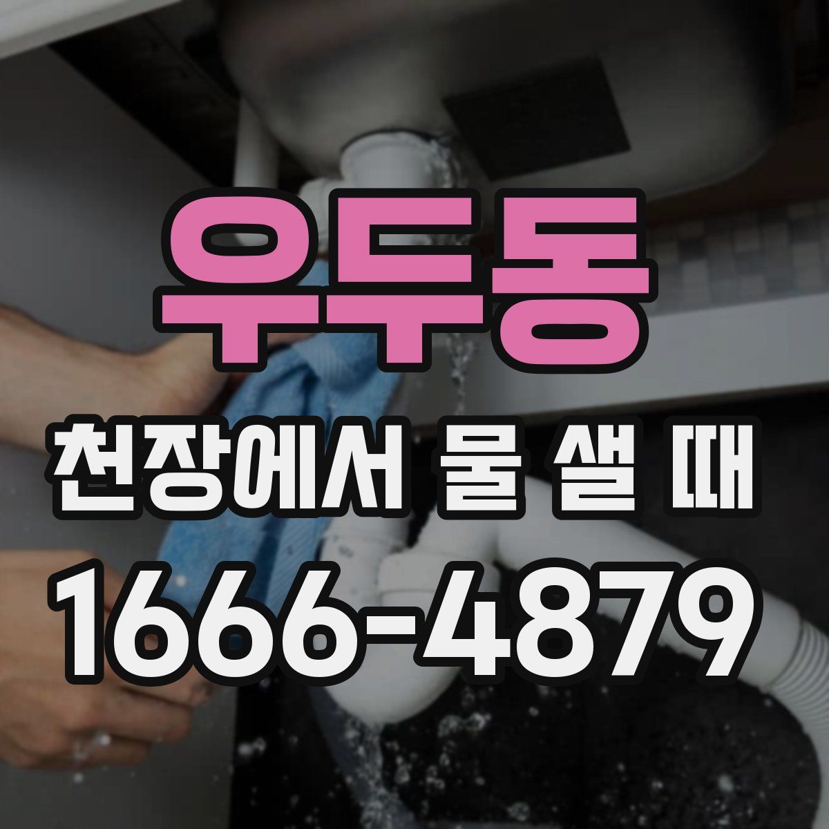 우두동 천장에서 물 샐 때