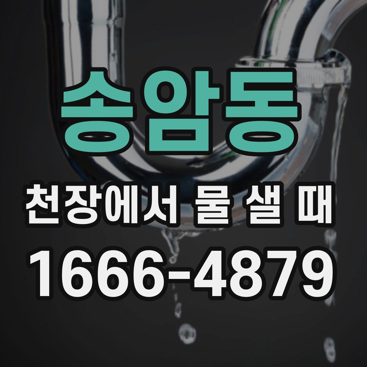송암동 천장에서 물 샐 때