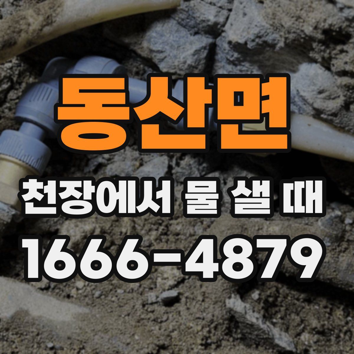 동산면 천장에서 물 샐 때