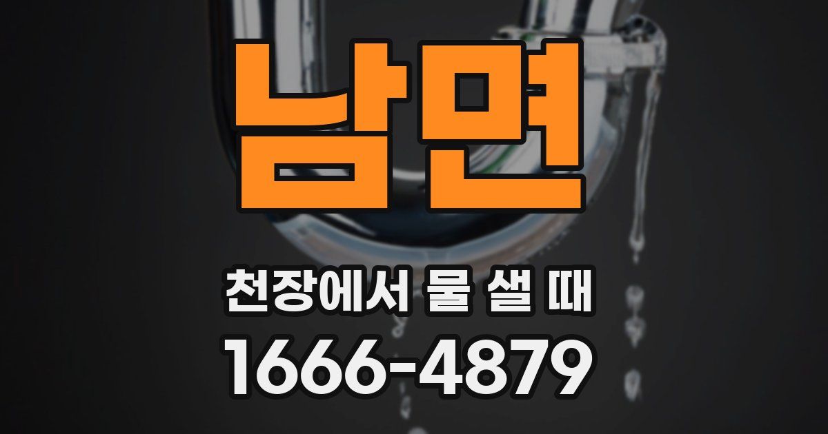 남면 천장에서 물 샐 때