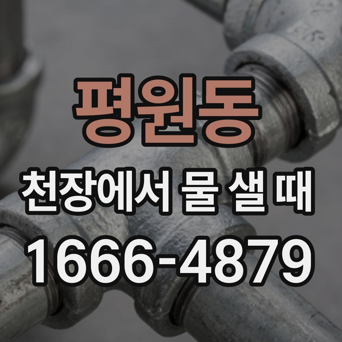 평원동 천장에서 물 샐 때