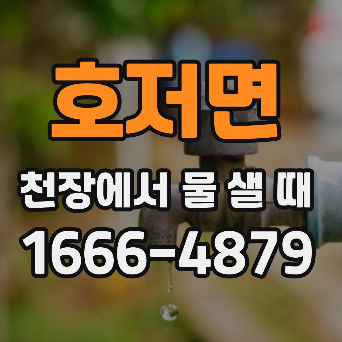 호저면 천장에서 물 샐 때