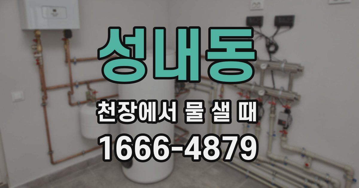 성내동 천장에서 물 샐 때
