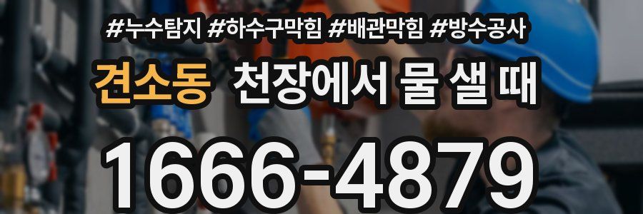 견소동 천장에서 물 샐 때