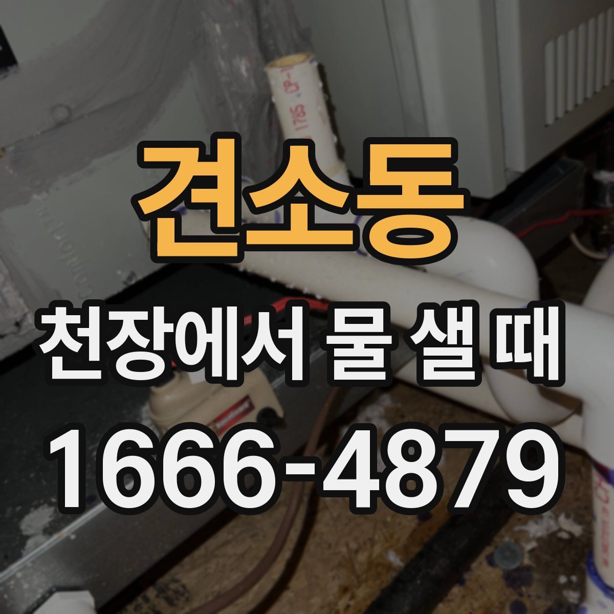 견소동 천장에서 물 샐 때