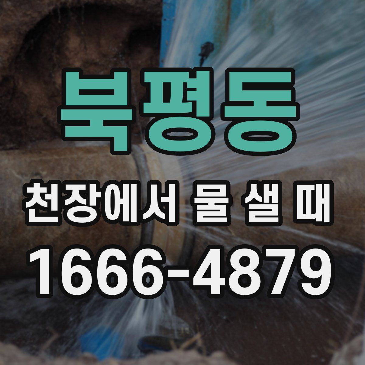 북평동 천장에서 물 샐 때
