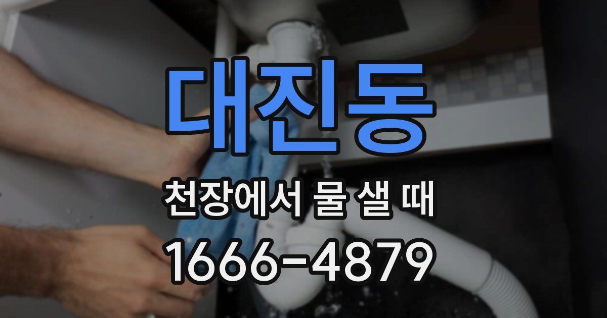 대진동 천장에서 물 샐 때