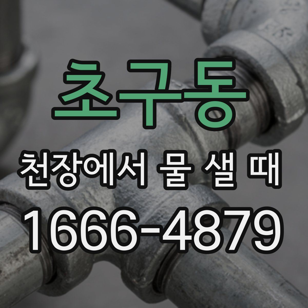 초구동 천장에서 물 샐 때