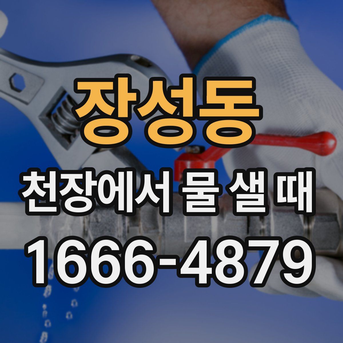장성동 천장에서 물 샐 때