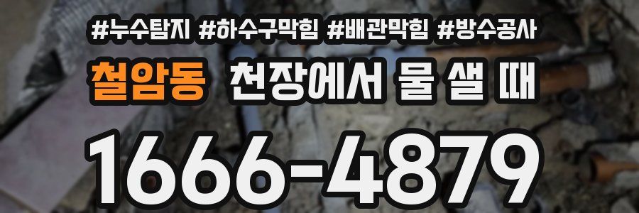 철암동 천장에서 물 샐 때