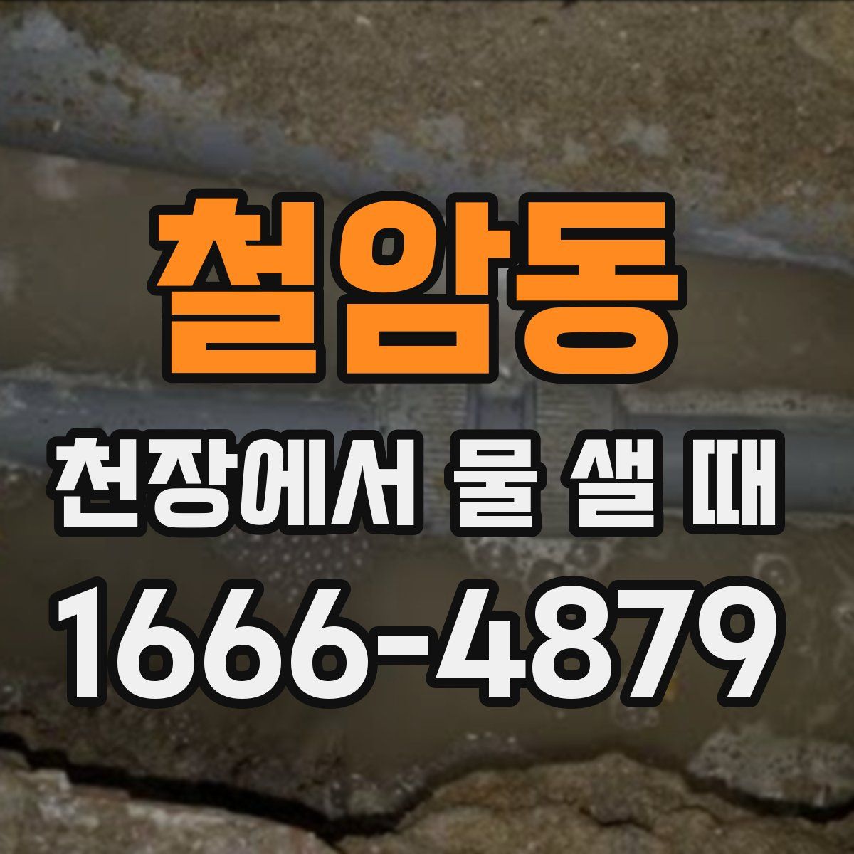 철암동 천장에서 물 샐 때