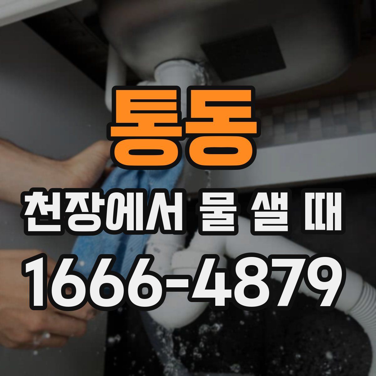 통동 천장에서 물 샐 때