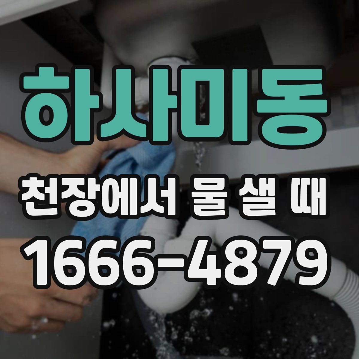 하사미동 천장에서 물 샐 때