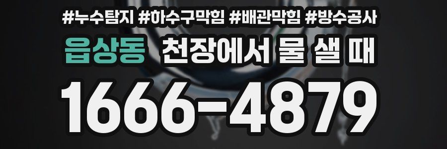 읍상동 천장에서 물 샐 때