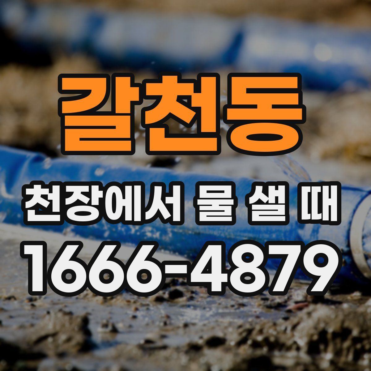 갈천동 천장에서 물 샐 때
