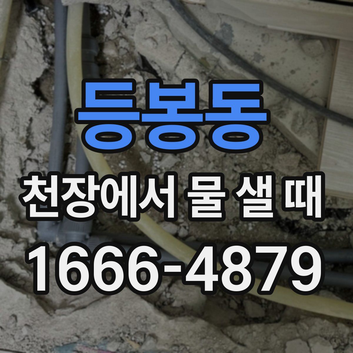 등봉동 천장에서 물 샐 때