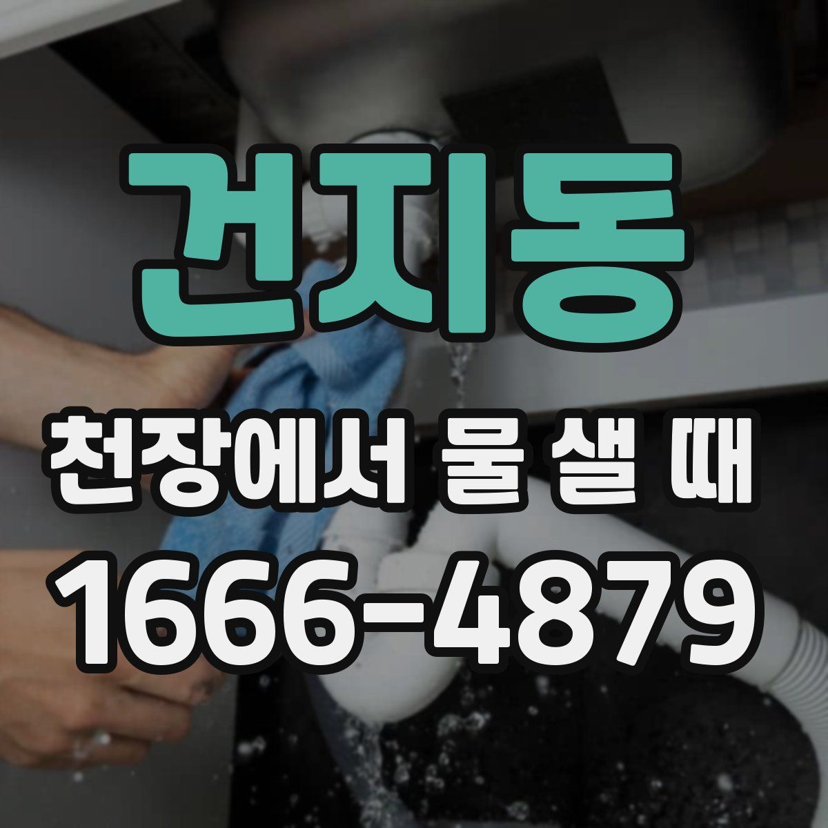 건지동 천장에서 물 샐 때
