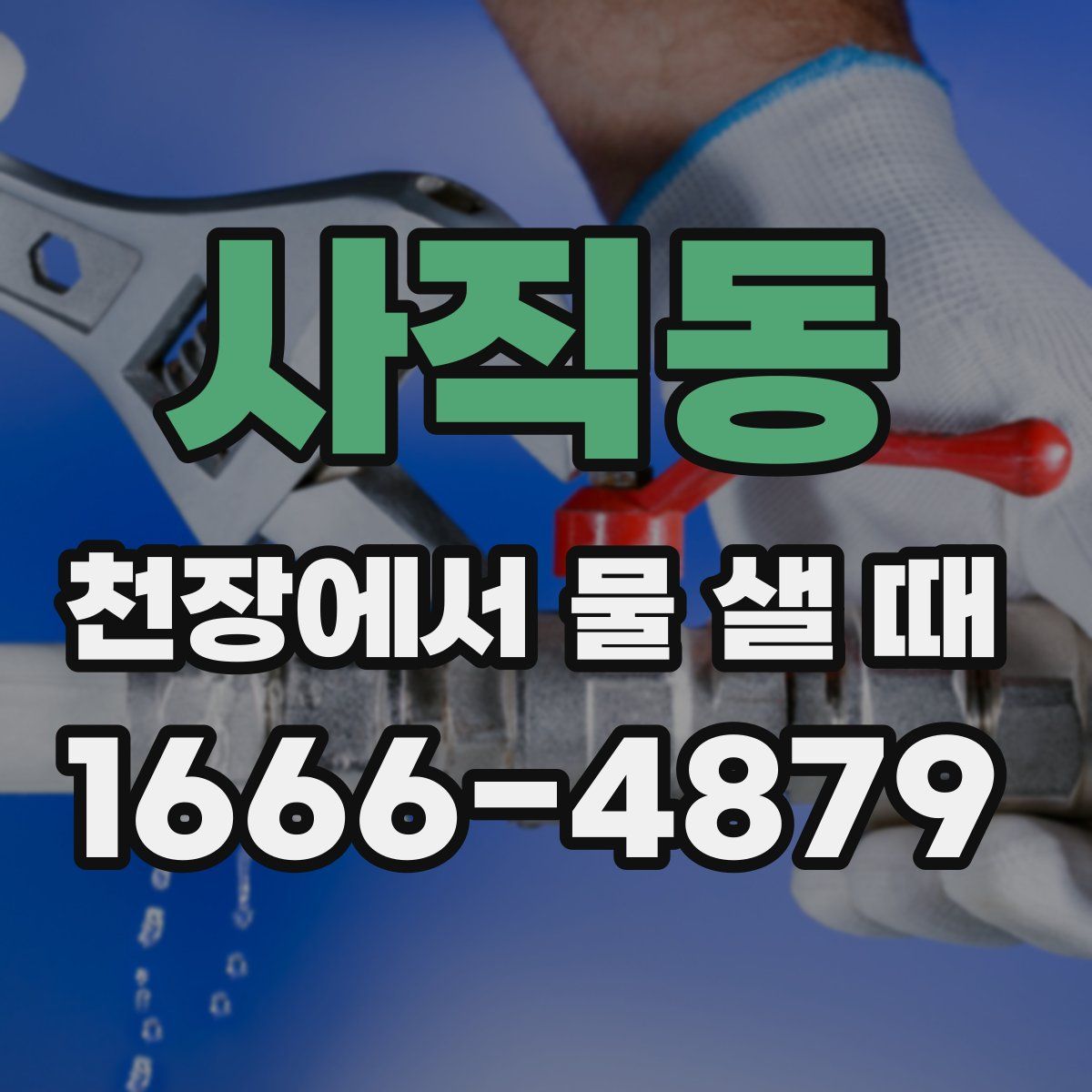 사직동 천장에서 물 샐 때