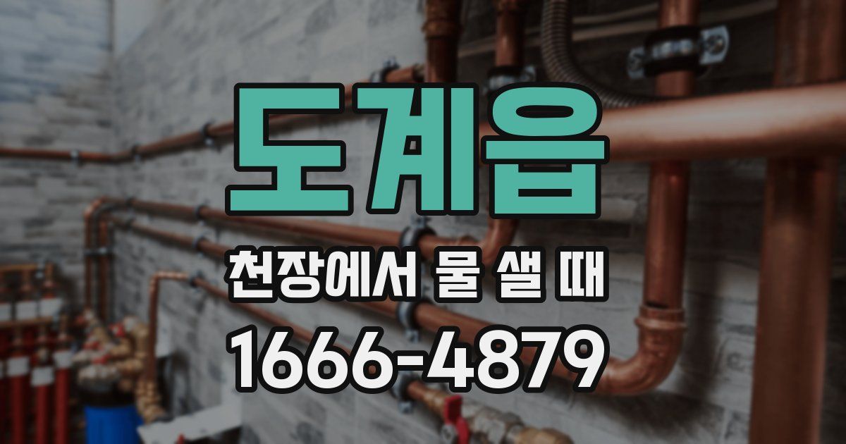 도계읍 천장에서 물 샐 때