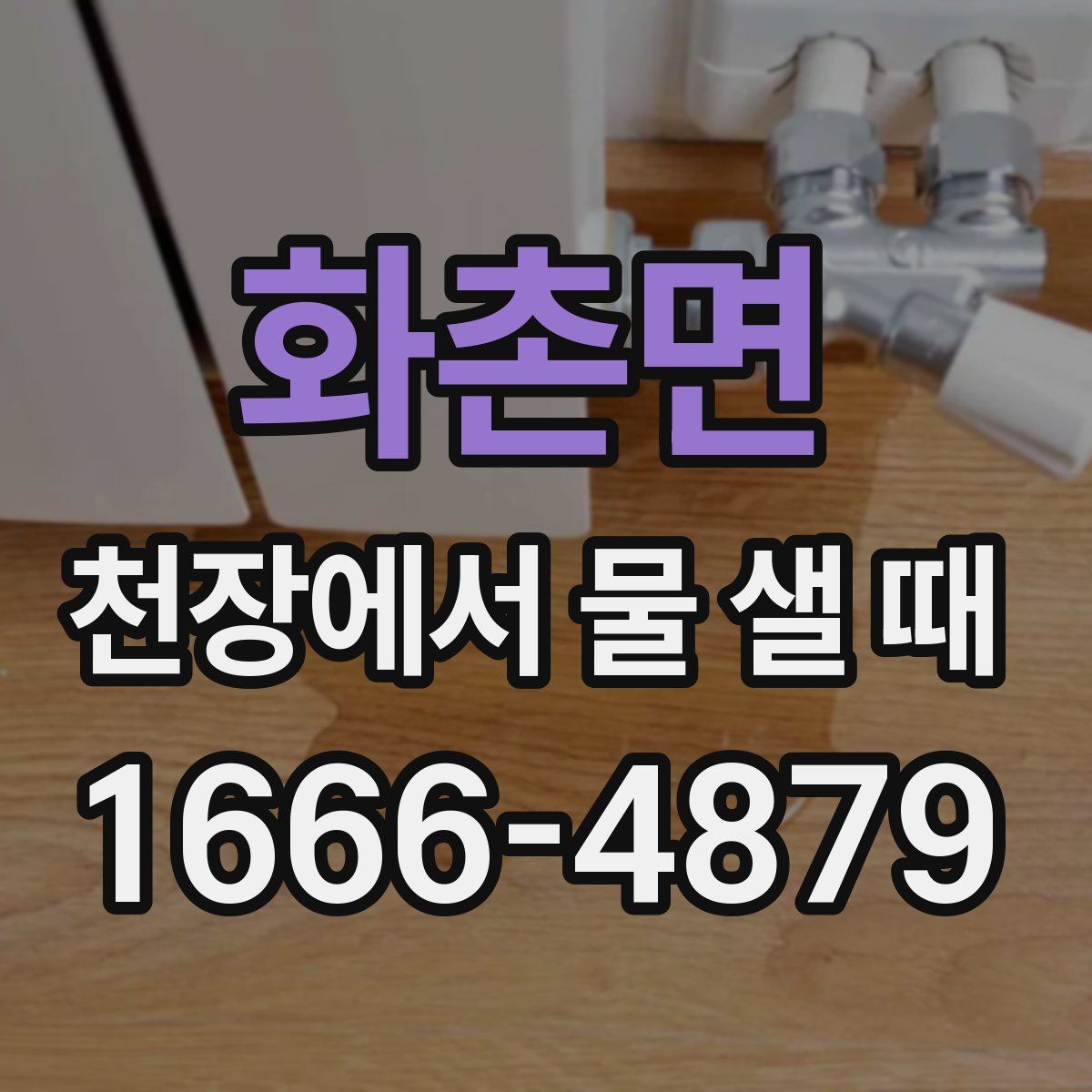 화촌면 천장에서 물 샐 때