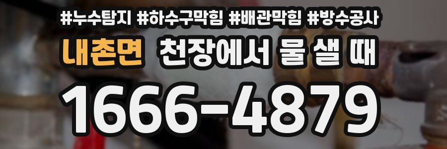 내촌면 천장에서 물 샐 때
