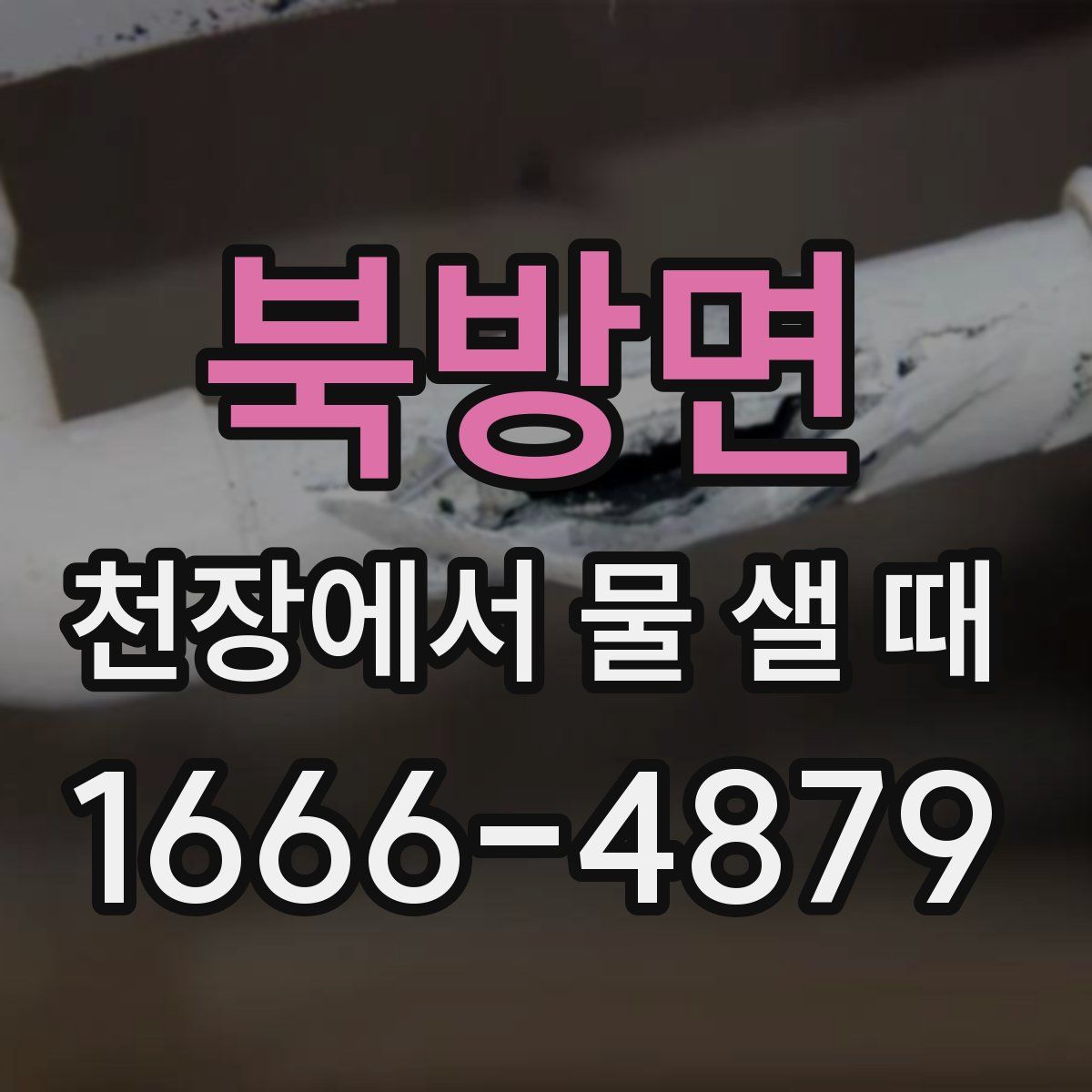 북방면 천장에서 물 샐 때