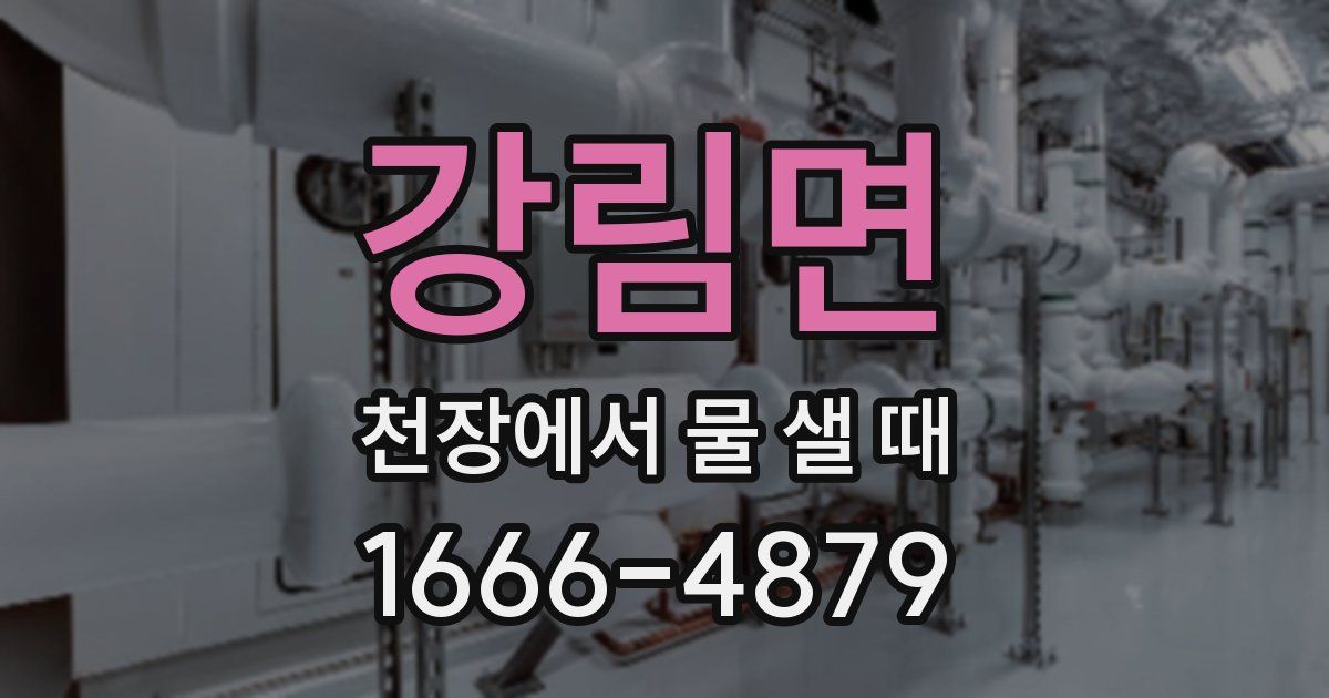 강림면 천장에서 물 샐 때