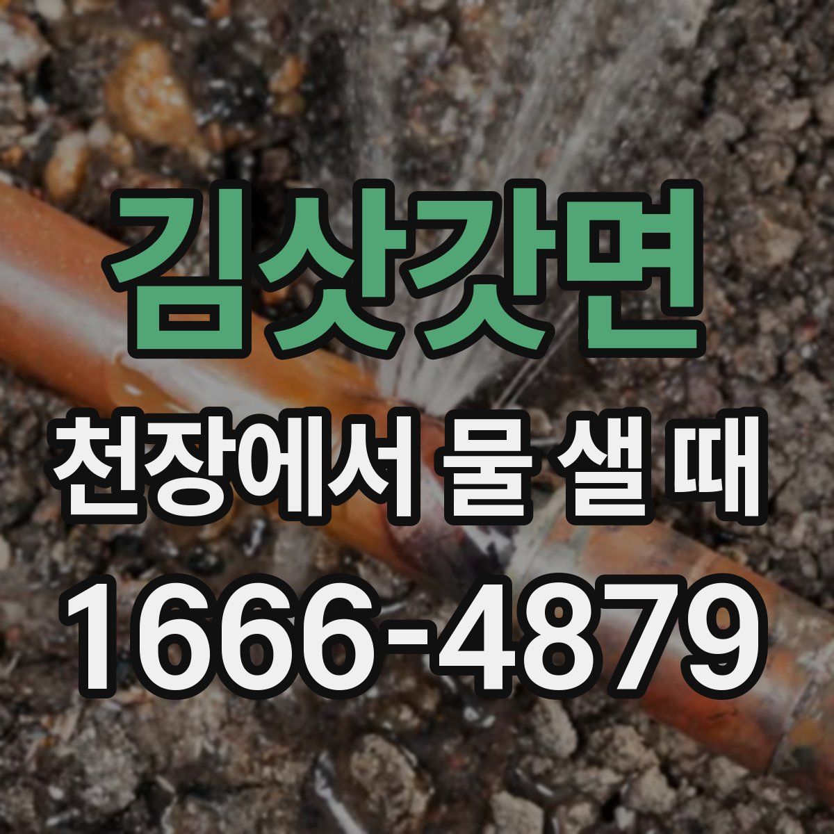 김삿갓면 천장에서 물 샐 때