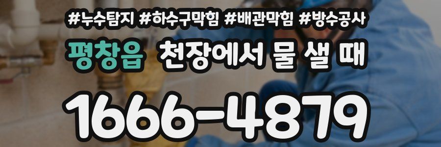 평창읍 천장에서 물 샐 때