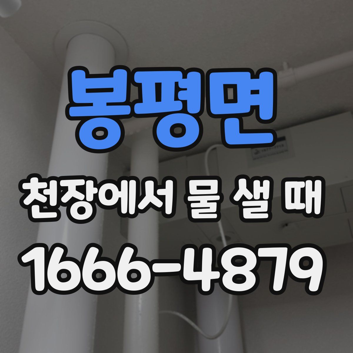 봉평면 천장에서 물 샐 때