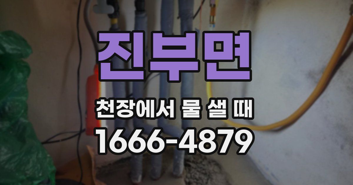 진부면 천장에서 물 샐 때