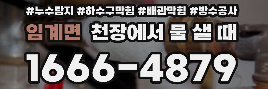 임계면 천장에서 물 샐 때
