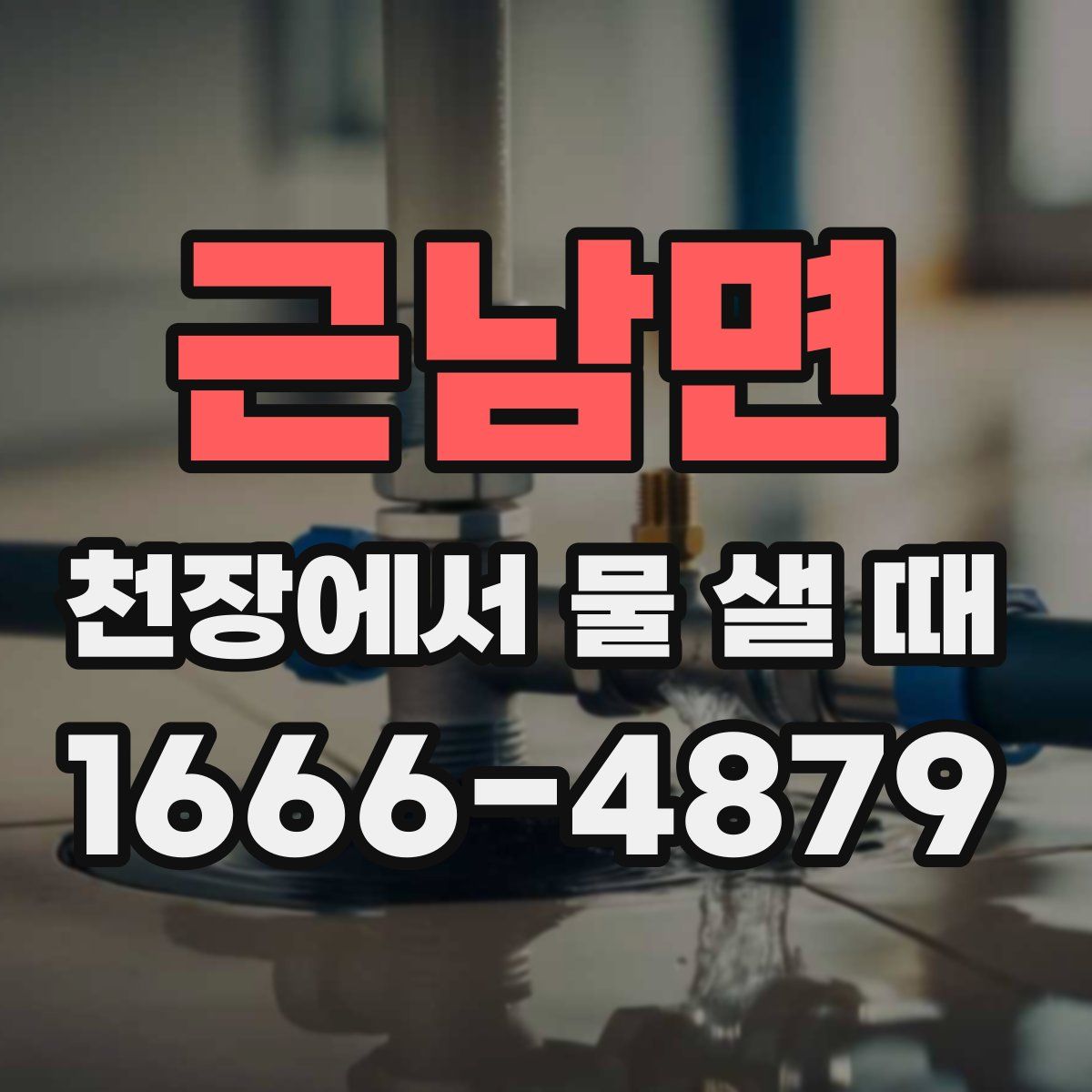 근남면 천장에서 물 샐 때