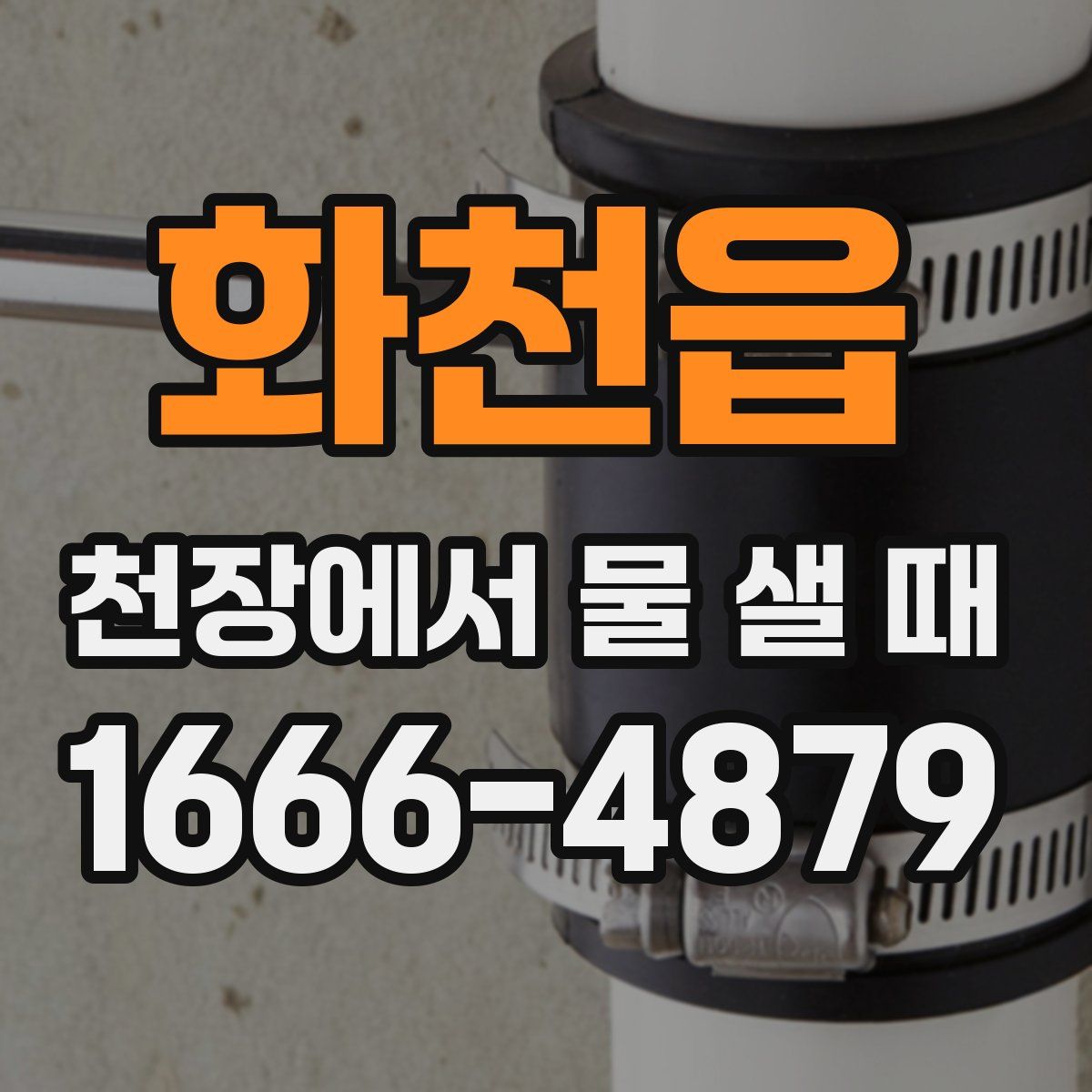 화천읍 천장에서 물 샐 때