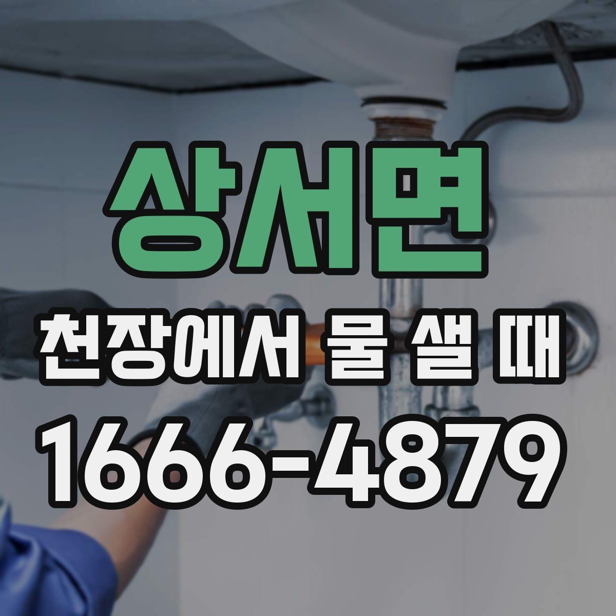 상서면 천장에서 물 샐 때