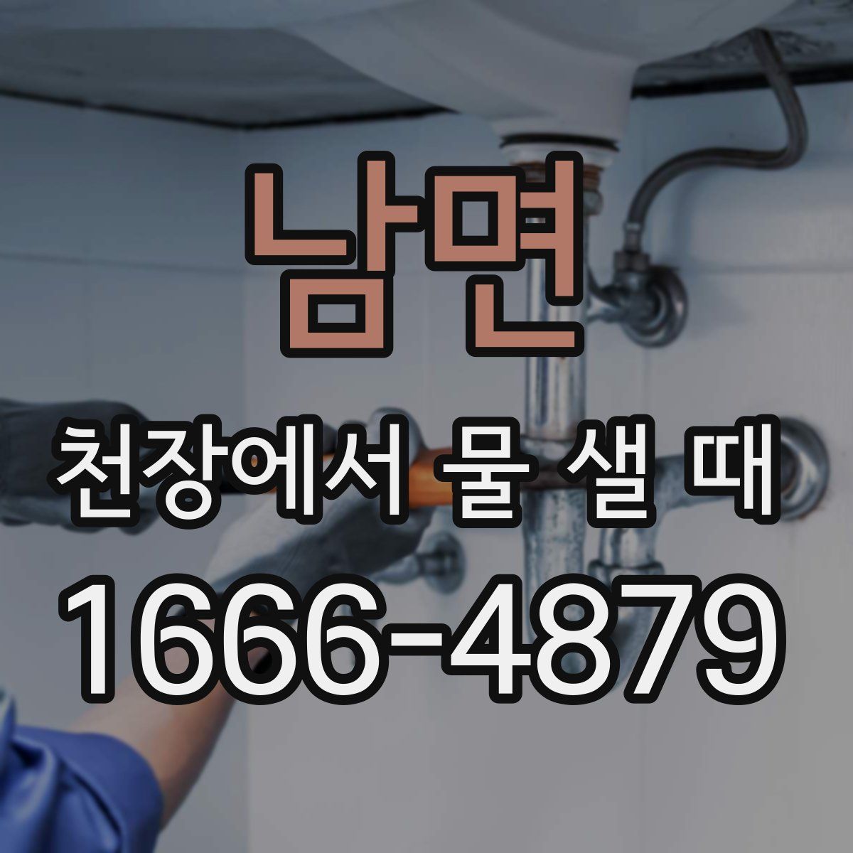 남면 천장에서 물 샐 때