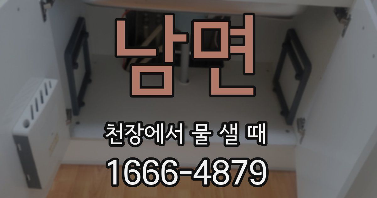 남면 천장에서 물 샐 때