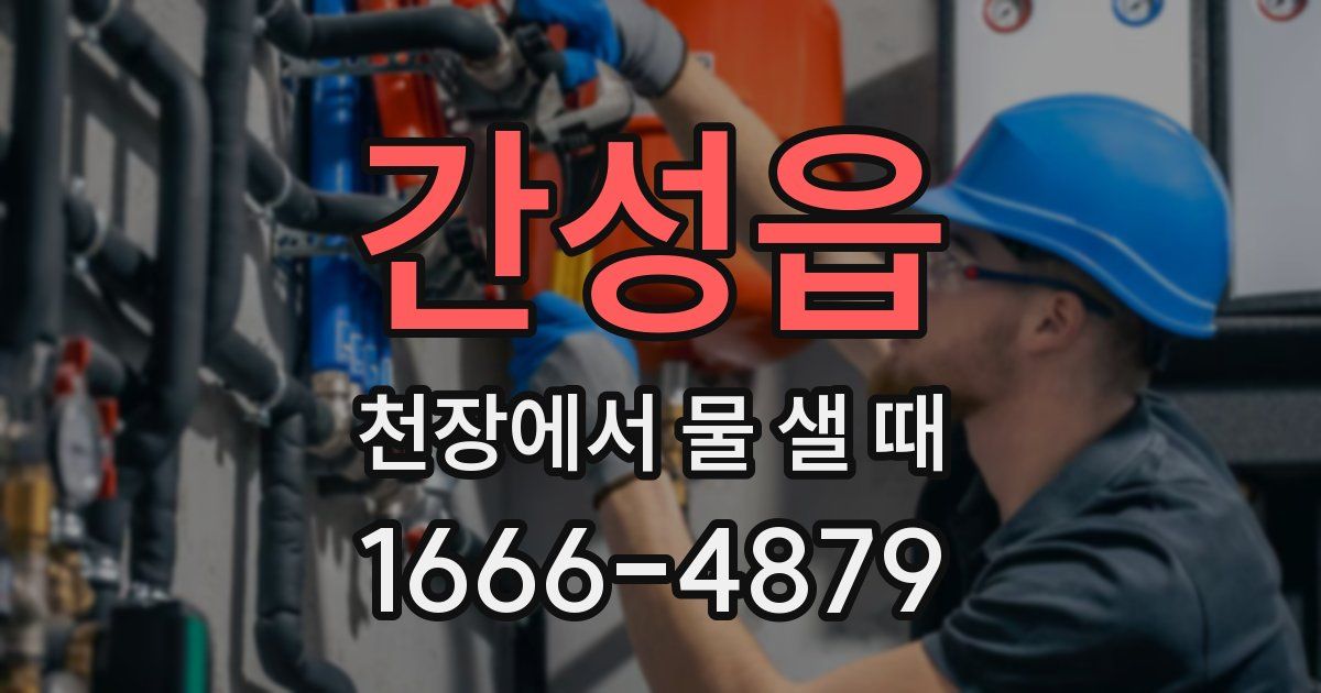간성읍 천장에서 물 샐 때